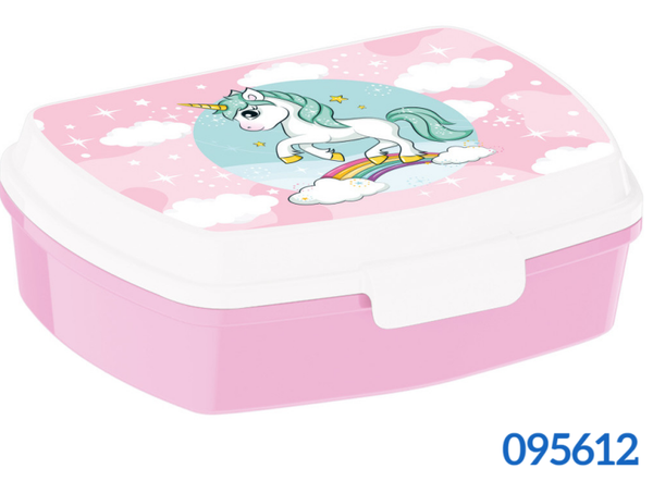 SANDWICHERA MELAMINA UNICORNIO BLANCO