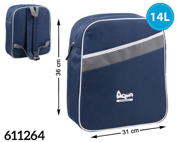 MOCHILA NEVERA AZUL 36x31x13cm 18litros