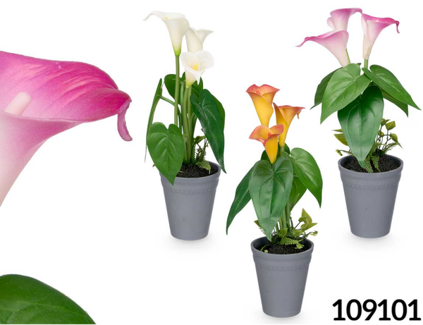 MACETA ARTIFICIAL GLADIOLOS 35cm