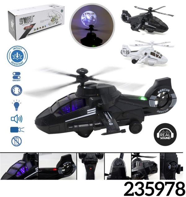HELICOPTERO SWAT ACCION LUZ/SONIDO