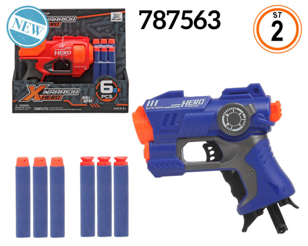 PISTOLA LANZA BALAS CAJA