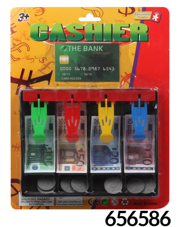 BILLETES+MONEDAS CAJON BLISTER 28x22cm