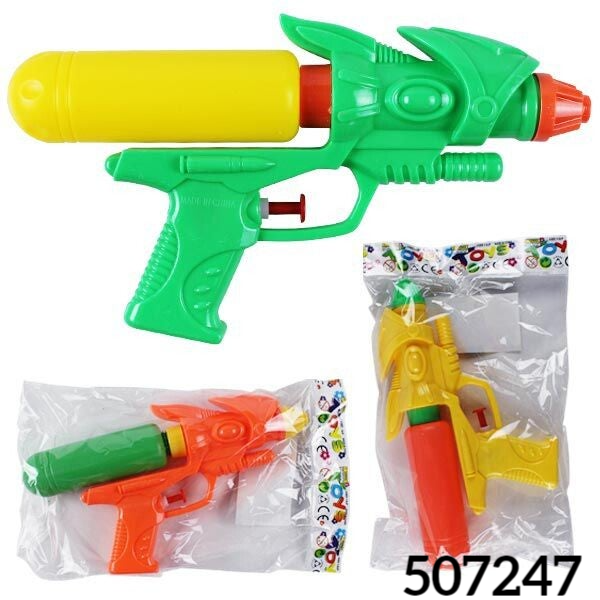 PISTOLA AGUA COLORES 23cm BOLSA