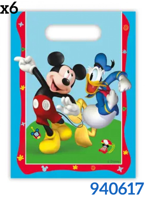 BOLSA REGALO PP MICKEY 18x26cm 6ud