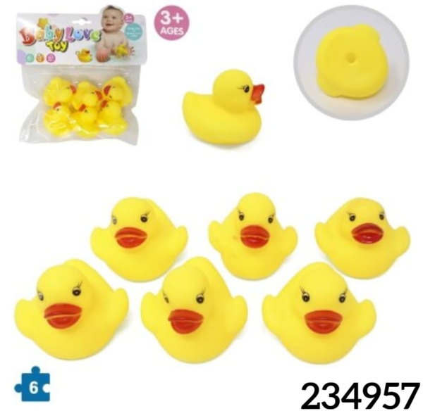 PATITOS VINILO 6pz BOLSA