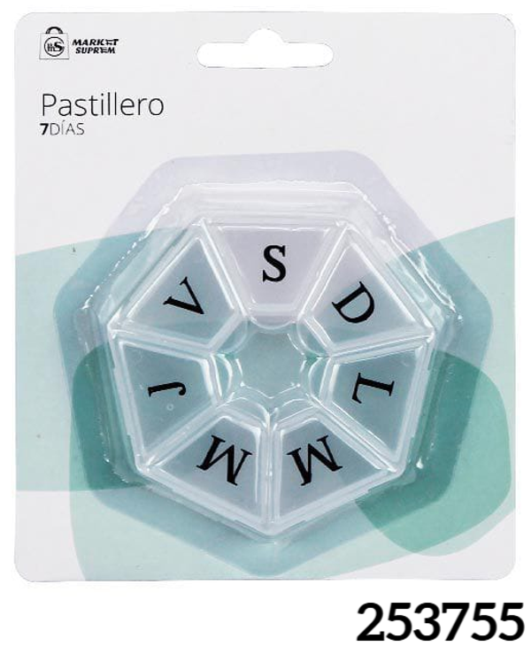 PASTILLERO 7DIAS TRANSPARENTE