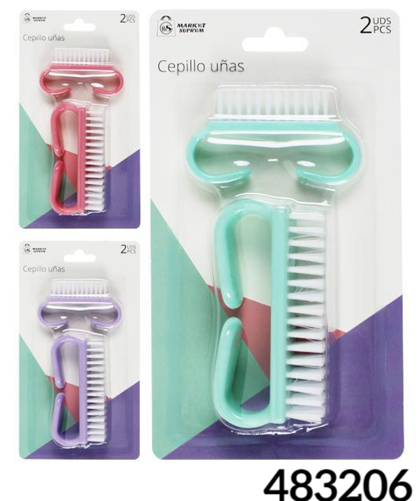 CEPILLO UÑAS 2ud BLISTER (12)