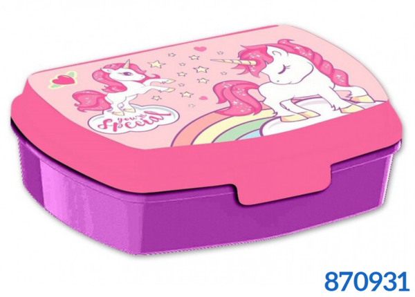 SANDWICHERA MELAMINA UNICORNIO ROSA
