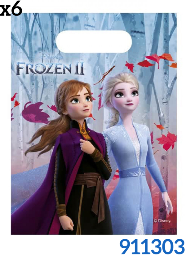 BOLSA REGALO PP FROZEN 18x26cm 6ud
