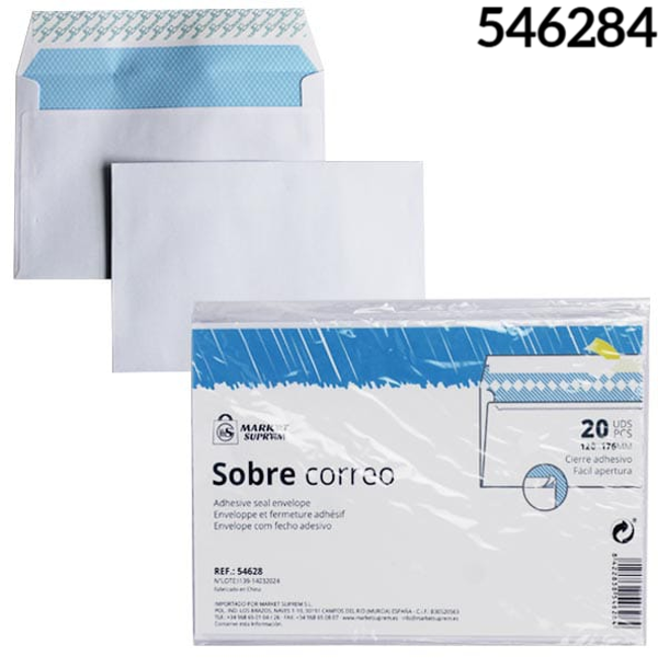 SOBRE COMERCIAL 120x176mm 20ud