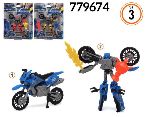 ROBOT TRANSFORMER BLISTER 23x17cm