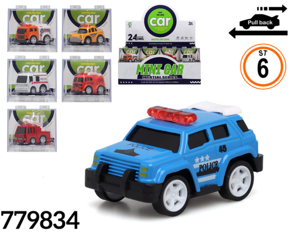 COCHE METAL MINI CAR CAJA 12SURTIDOS