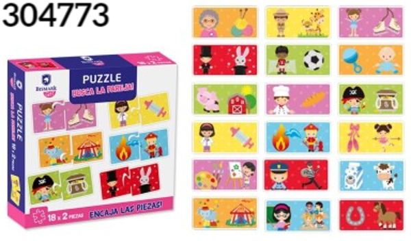 PUZZLE BUSCA LA PAREJA 36pz BISMARK