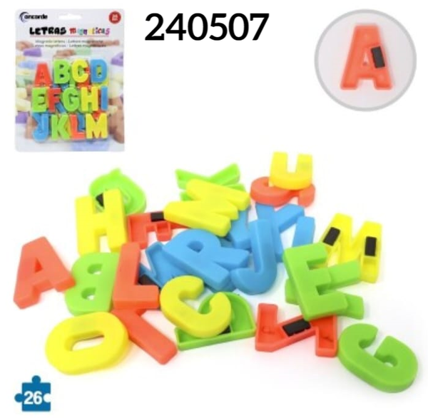 LETRAS MAGNETICAS 26pz BLISTER