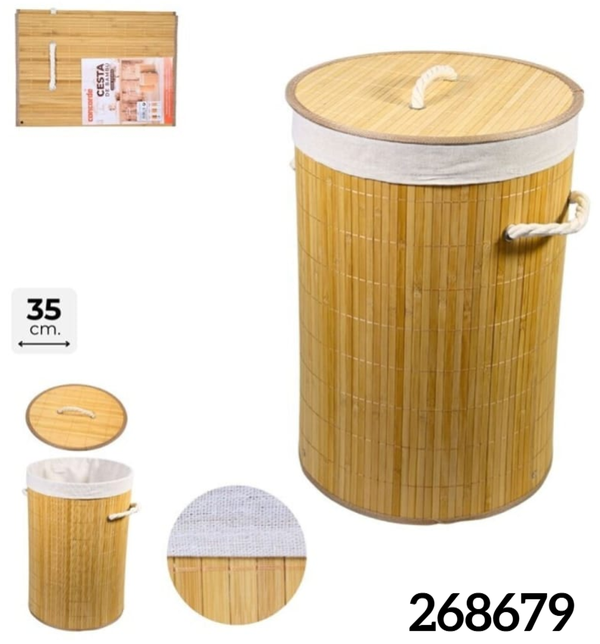 PONGOTODO BAMBU REDONDO 50x35x35cm