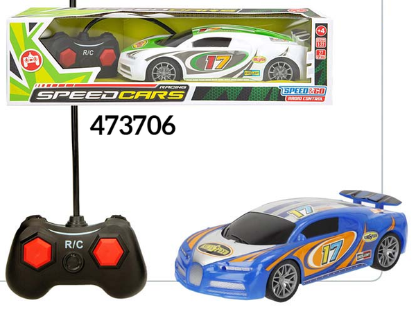 COCHE DEPORTIVO R/C SPEED CARS CAJA 30x10cm