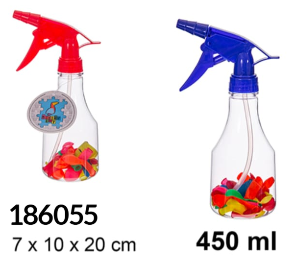 BOTELLA RELLENA 25GLOBOS AGUA