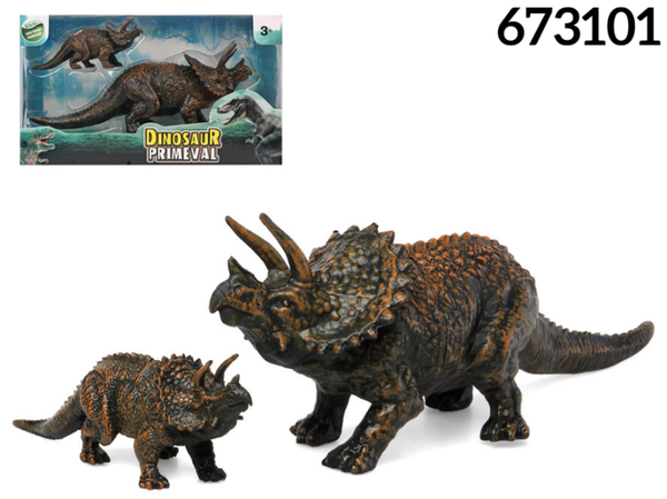 FIGURA DINOSAURIO 2pz CAJA 32x18cm