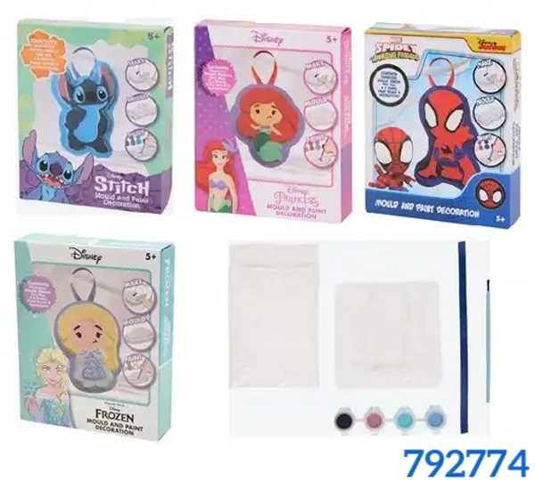 MOLDE+PINTURAS PERSONAJES CAJA 12x15cm