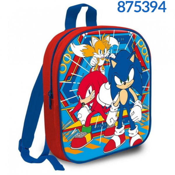 MOCHILA INF. SONIC 31x24cm