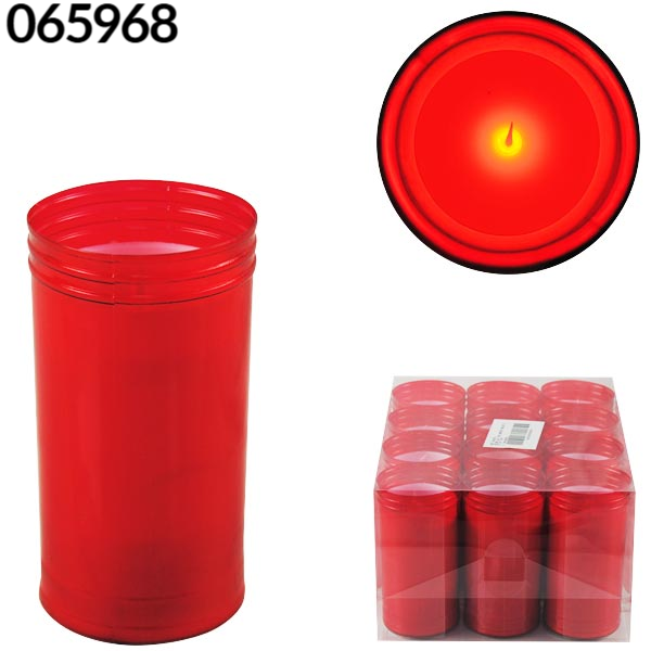 VELON ROJO LED 2xAAA 5,8x12cm (12)