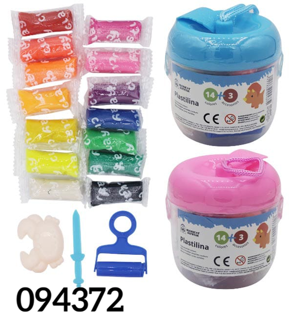 PLASTILINA BOTE 14BARRITAS PEQUEÑO