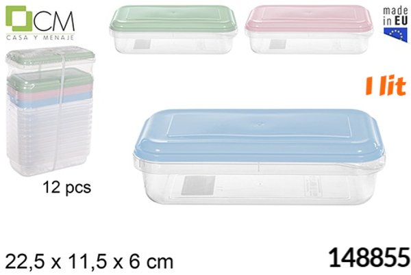 FIAMBRERA PLAST. RECT. 1litro (12)