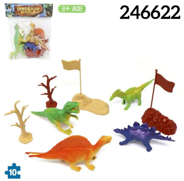 DINOSAURIOS SURTIDOS BOLSA 10pz