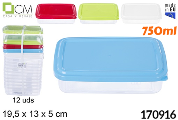 FIAMBRERA PLAST. RECT. 750ml (12)