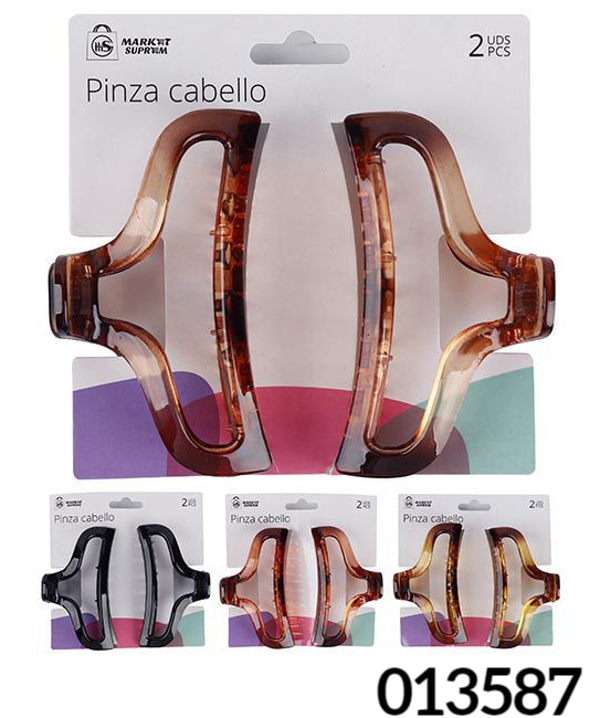 PINZAS PELO 3SURTIDAS 9,5x2,6cm 2pz (6)
