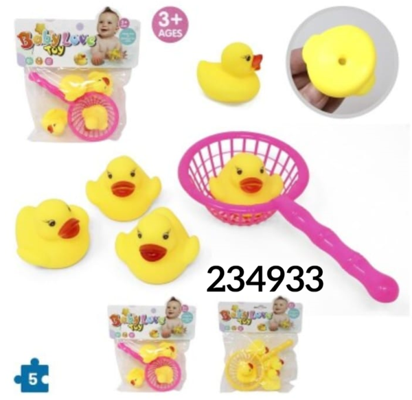 PATITOS VINILO PESCA 5pz BOLSA