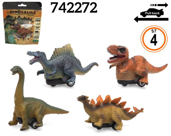 DINOSAURIO FRICCION BOLSA 16x14cm