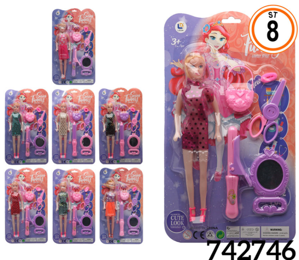 MUÑECA FUNNY SERIES ACCESORIOS BLISTER 36x20cm
