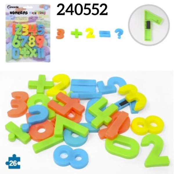 NUMEROS MAGNETICOS 26pz BLISTER