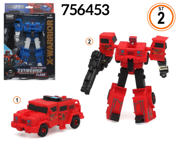 ROBOT TRANSFORMER X-WARRIOR CAJA 26x17cm