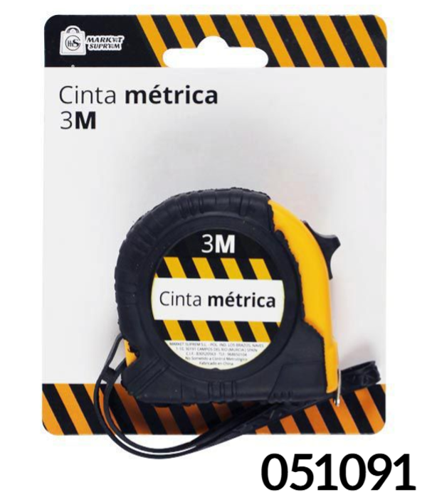 METRO FLEXOMETRO 3m CON FRENO