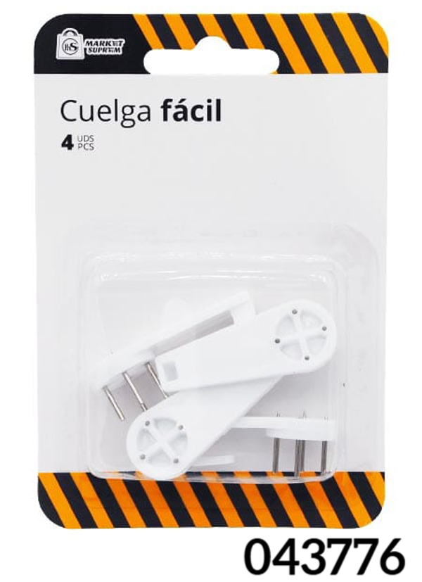 CUELGA FACIL 4PUNTAS 4ud BLISTER (12)