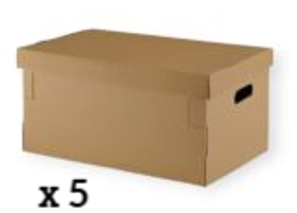 CAJA CARTON AUTOMONTABLE PACK 5ud