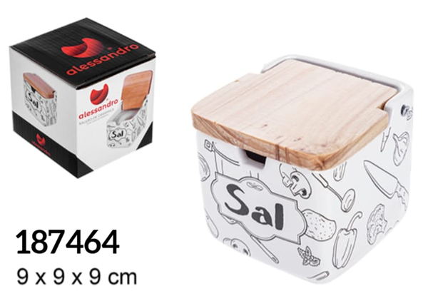 SALERO CERAMICA DECORADO 9x9cm