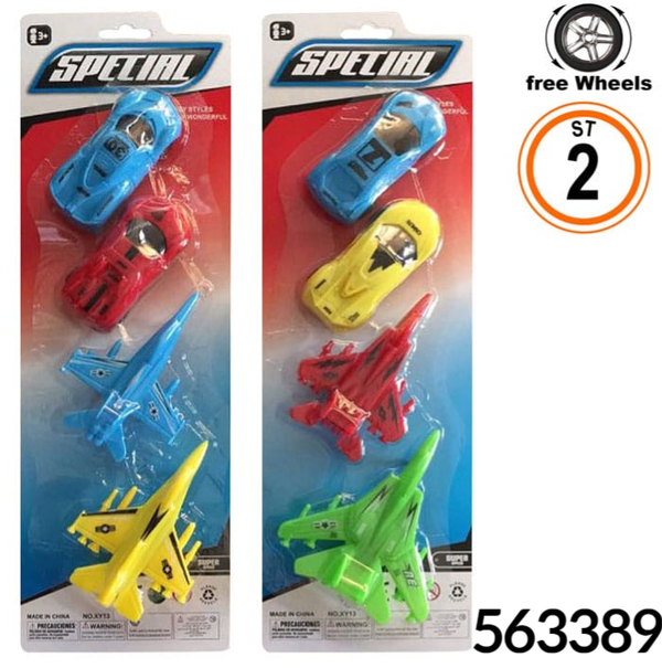 VEHICULOS SURTIDOS 4ud BLISTER