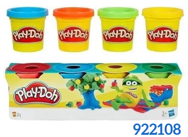 PLAY-DOH SET 4BOTES 224gr 6x21cm