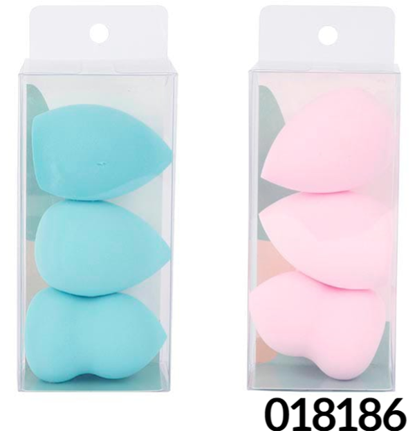 ESPONJA MAQUILLAJE HUEVO 3ud CAJITA