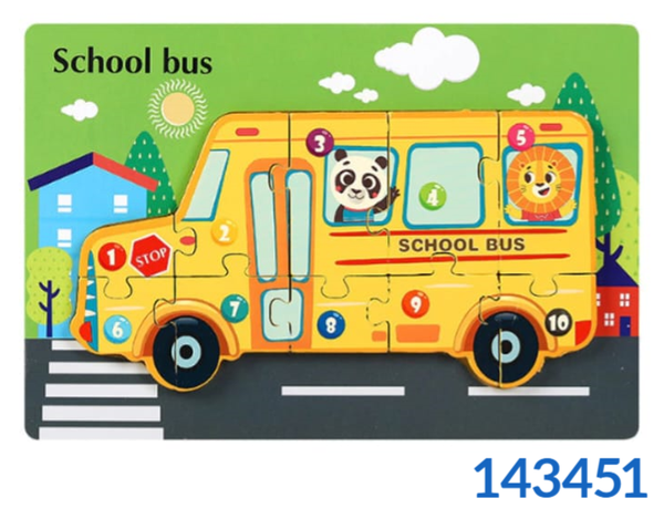 PUZZLE MADERA AUTOBUS 22x15cm