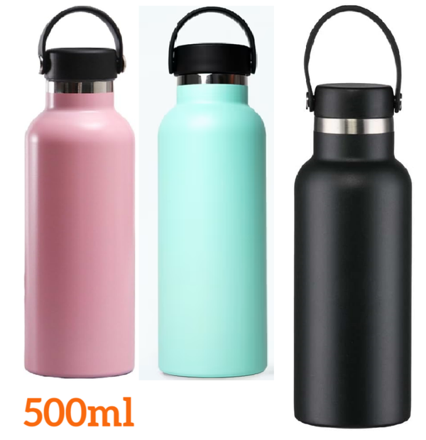 BOTELLA TERMO ACERO LISA 500ml