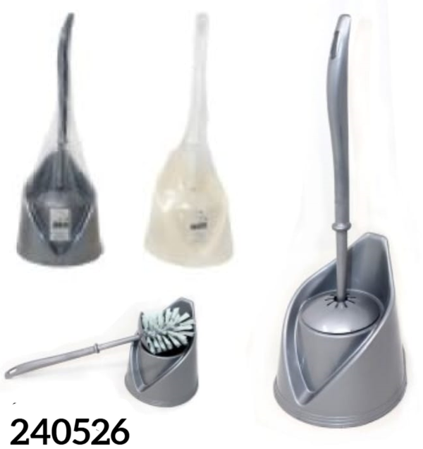 ESCOBILLERO WC PLASTICO ALTO