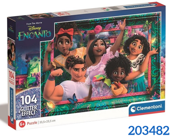 PUZZLE ENCANTO GLITTER 104pz CAJA