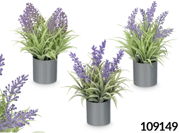 MACETA ARTIFICIAL LAVANDA 21cm