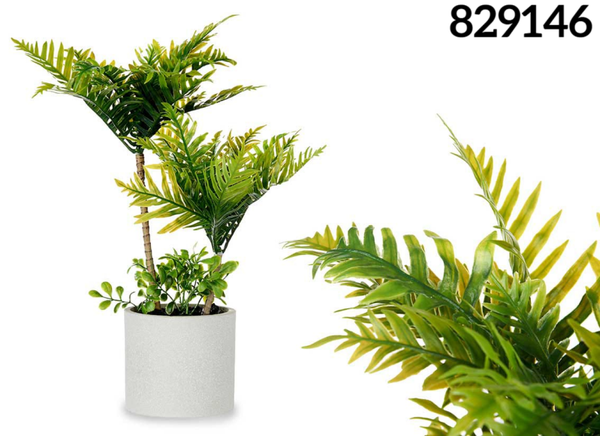 MACETA ARTIFICIAL PALMERA 40x22cm