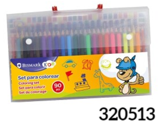 MALETIN COLOREAR 90pz BISMARK