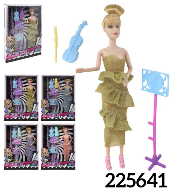 MUÑECA FASHION GIRL ACCESORIOS CAJA 22x32cm